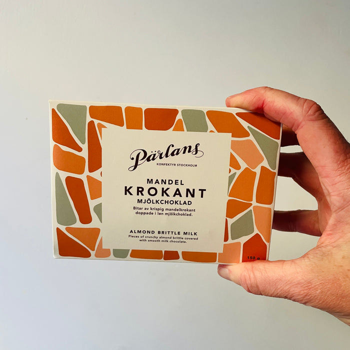 Krokant - mandel og lys chokolade