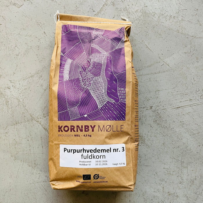 Purpurhvedemel - fuldkorn